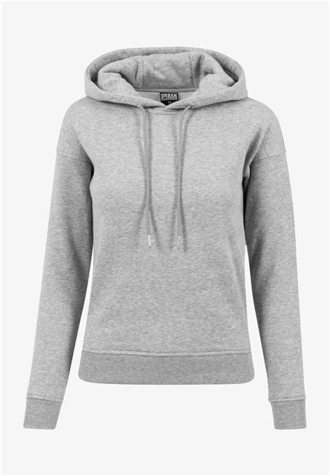 graue Kapuzenpullover für Damen 